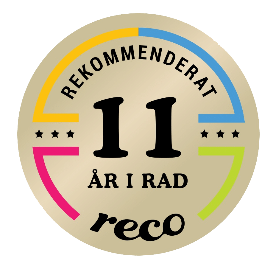 Reco.se rekommenderat 11 år i rad